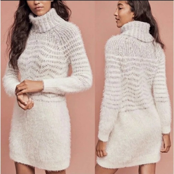Anthropologie Sleeping on Snow Shelby Eyelash Knit Dress Sz XS - Picture 11 of 11